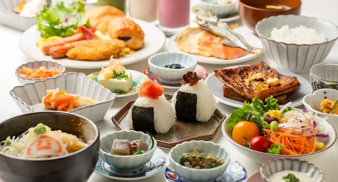 朝食ビュッフェ