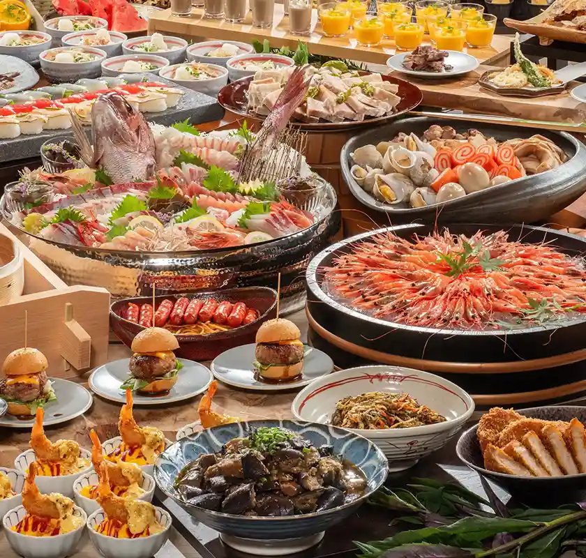 ★開業記念プライス★北陸グルメを制覇！2食で合計160種のビュッフェ食べ放題×天然温泉で大満足♪